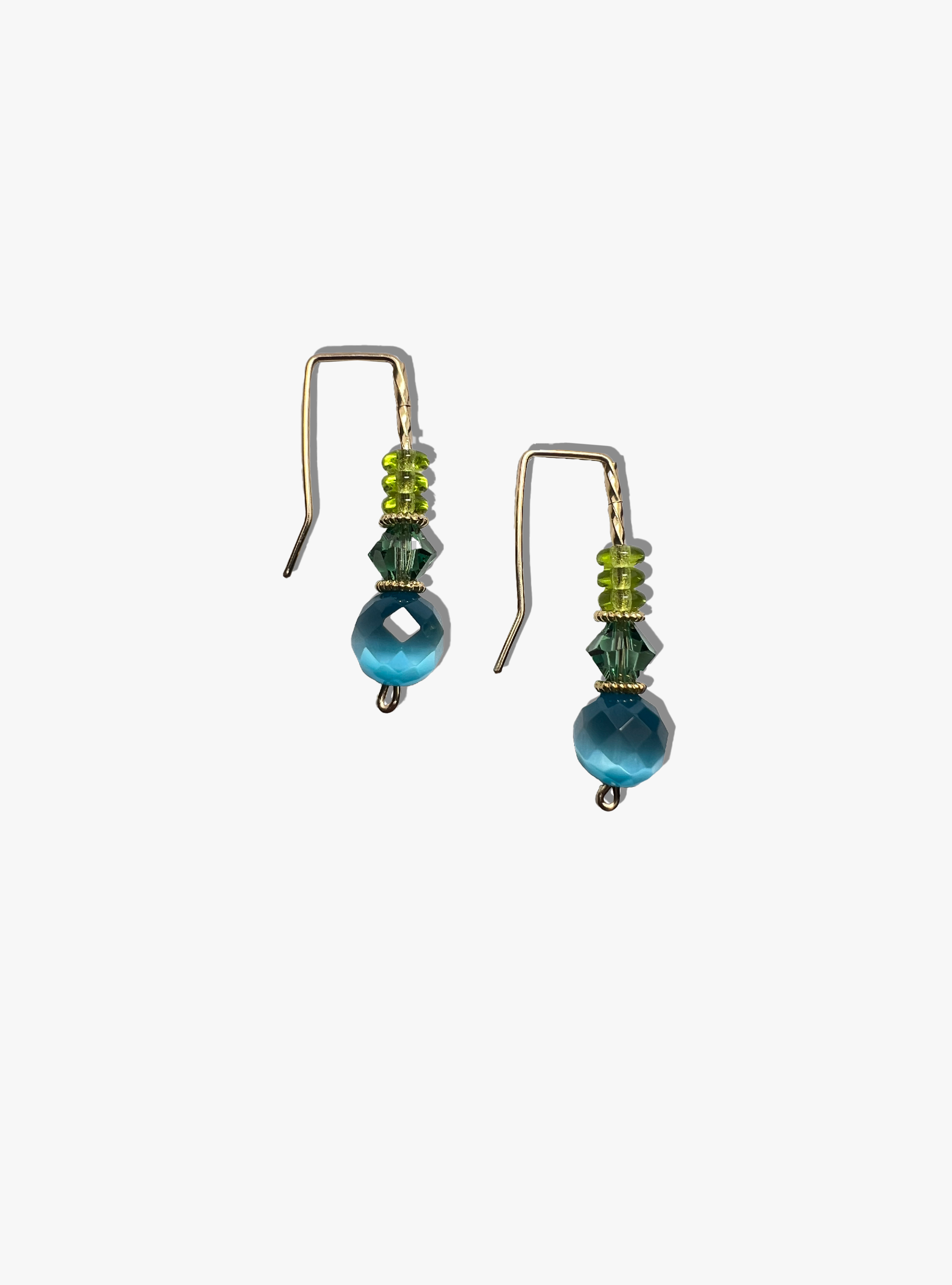 Deep Sea Peridot Earrings