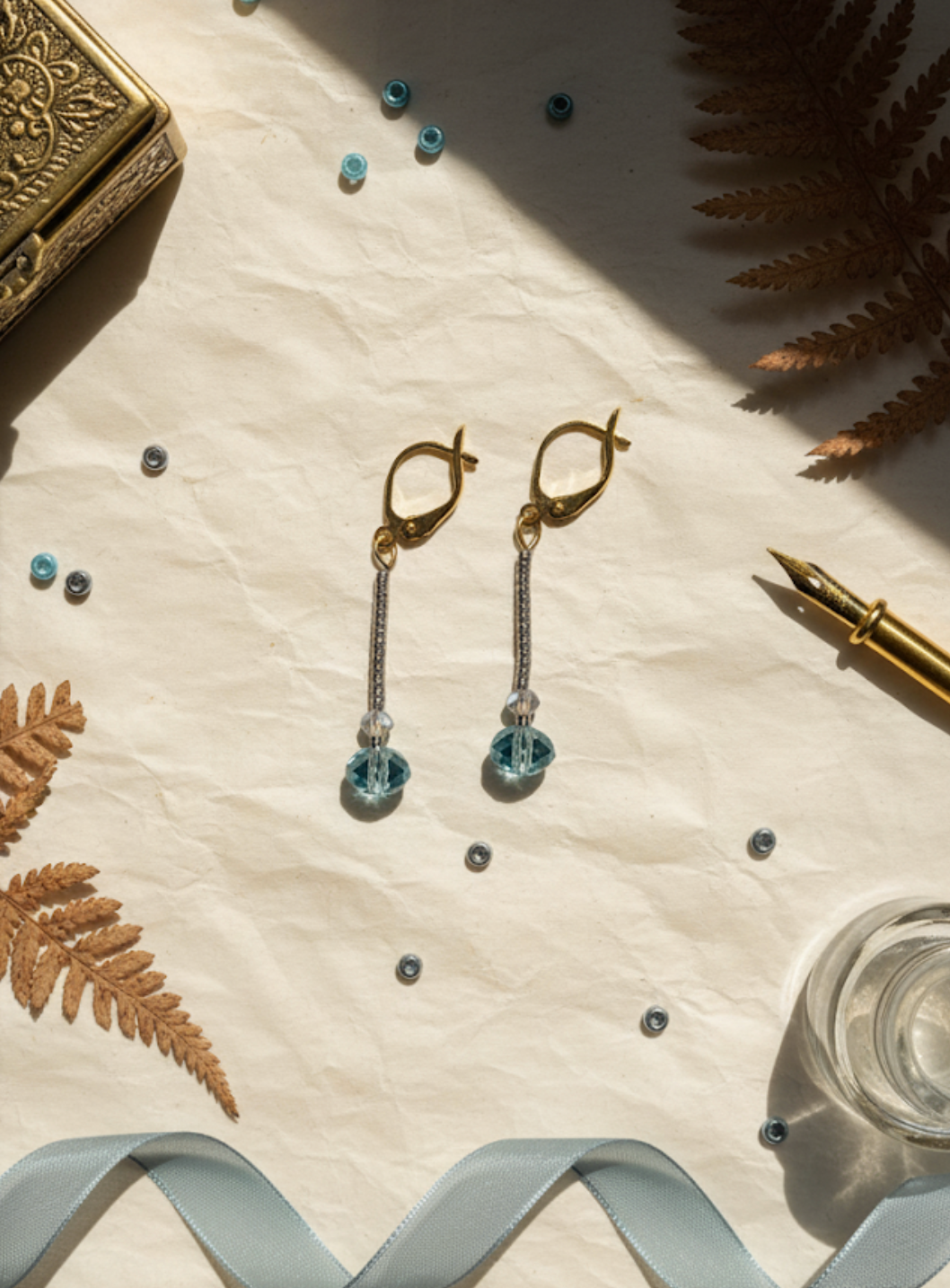 Meridian Blue Dangle Earrings