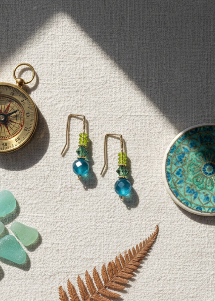 Deep Sea Peridot Earrings