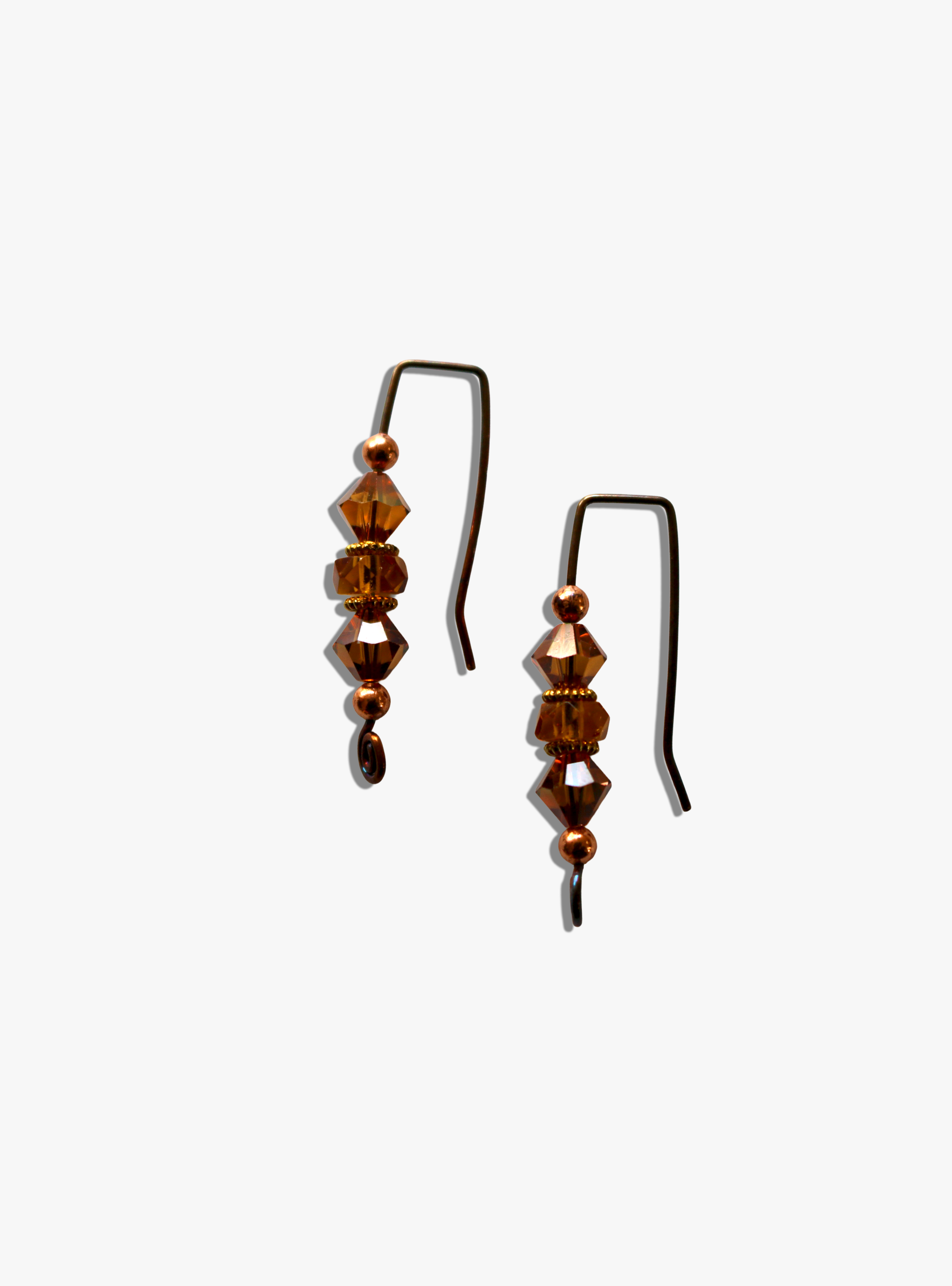 Copper Ember Dangles